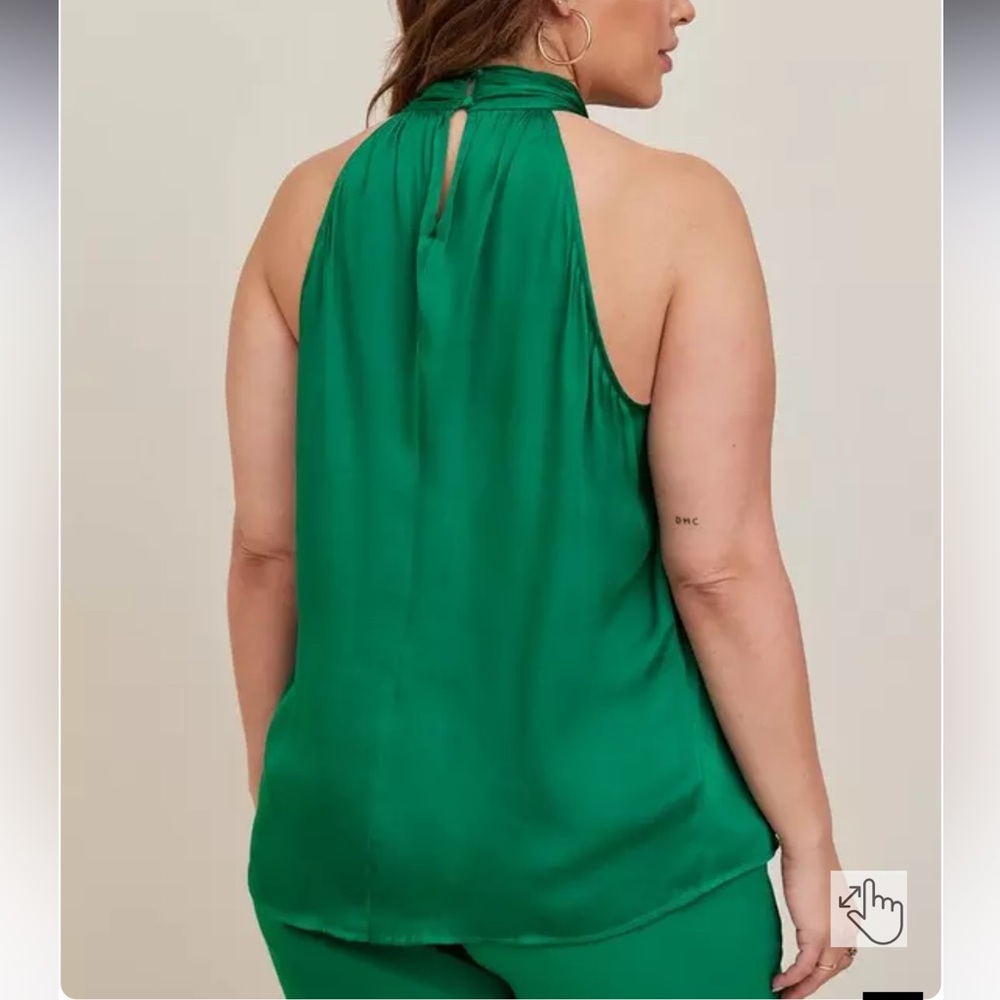 Torrid Green Halter Tank Top - Picture 2 of 7